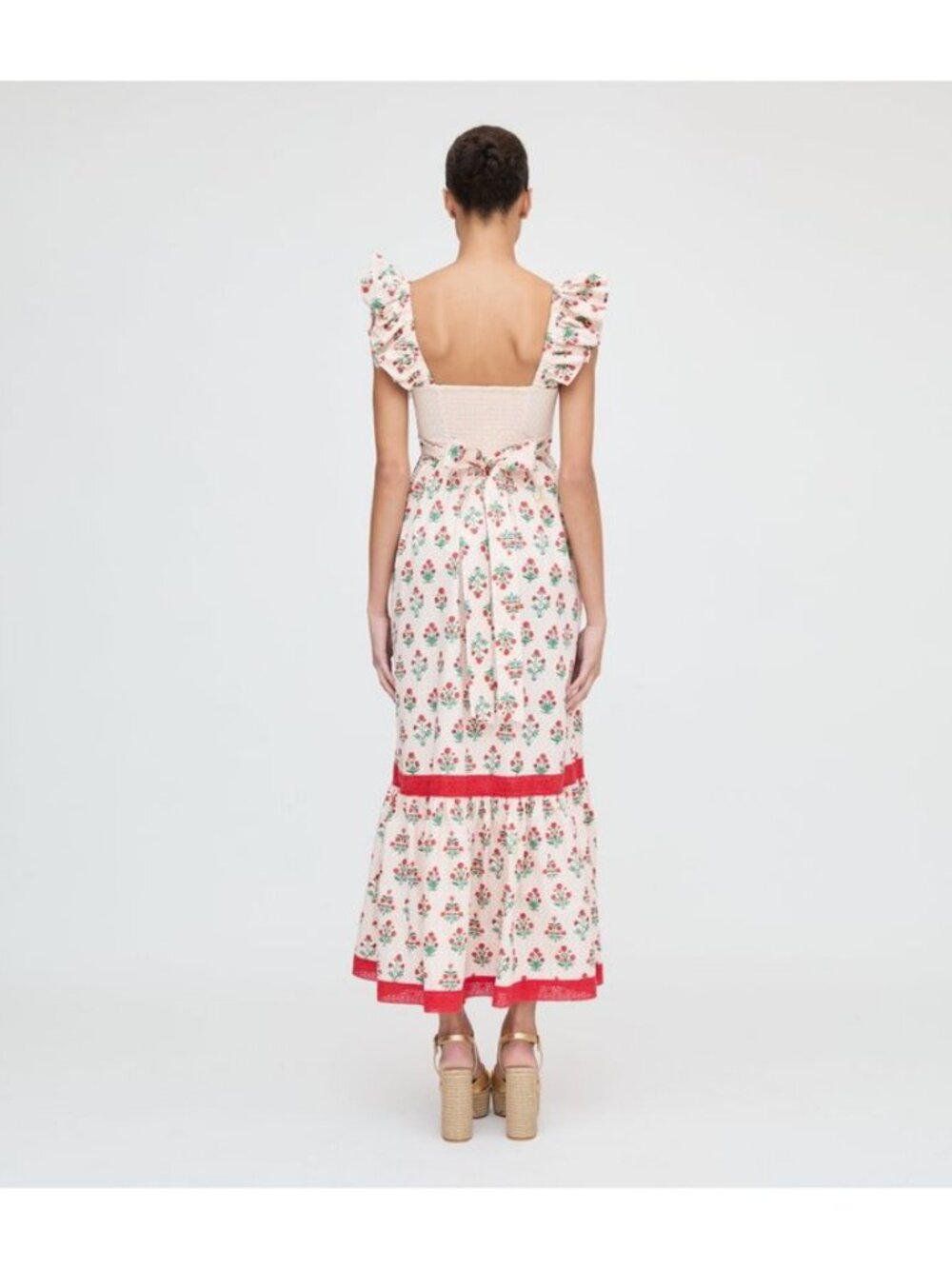 Hill House Home The Pippa Dress - Poppy Block Print Size M